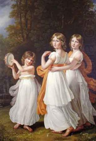 Joseph Karl Stieler Portrait of the youngest daughters of Maximilian I of Bavaria china oil painting image